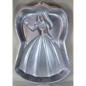 Wilton Barbie Cake Pan Mold Aluminum 2105-3550 1998 Mattel‎ Vintage Birthday
